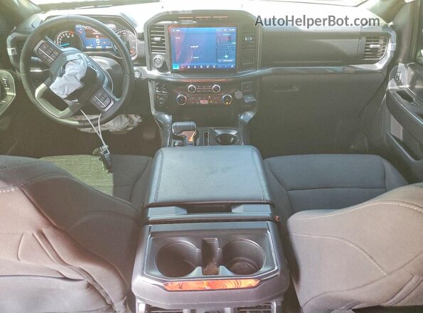 1FTFW1E57PFD10723 2023 FORD F150 Gray Dashboard view