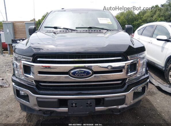 1FTFW1E58JFE28691 2018 FORD F150 Black Вид щитка приладів