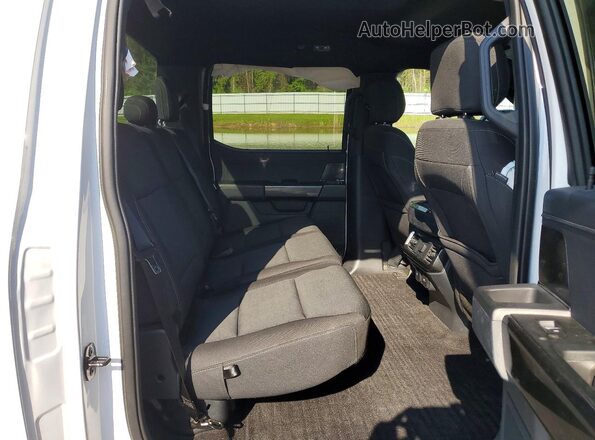 1FTFW1E59MFA67587 2021 FORD F150 White Vista de los asientos traseros