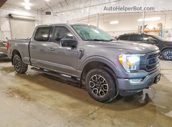 1FTFW1E59MFA70263 2021 FORD F150 Gray წინა მარჯვენა