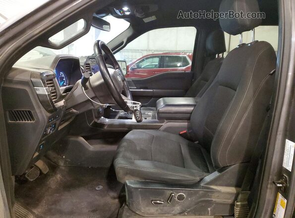 1FTFW1E59MFA70263 2021 FORD F150 Gray წინა სალონის ხედი
