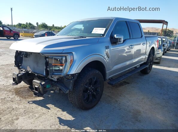 1FTFW1E59NFA87131 2022 FORD F150 Gray Vista tres cuartos delantera izquierda