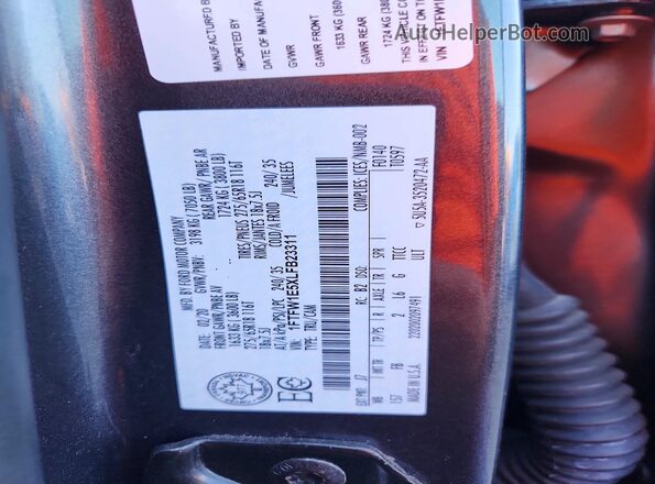 1FTFW1E5XLFB23311 2020 FORD F150 Gray VIN կոդի պիտակի տեսք