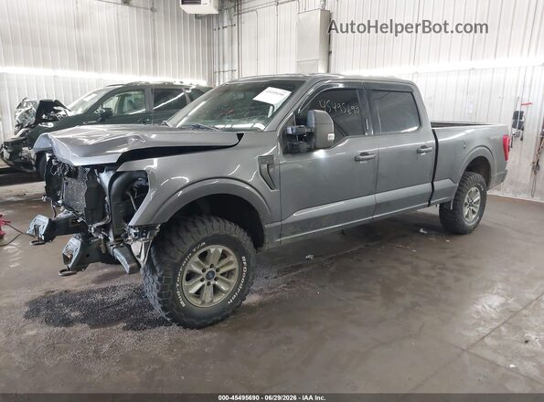 1FTFW1E5XMFB57203 2021 FORD F150 Gray Przód lewy