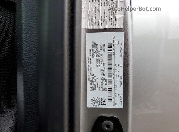 1FTFW1E80NFC26797 2022 FORD F150 Silver Շարժիչի բաժամունքի տեսք