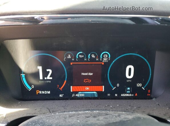1FTFW1E80PFA66293 2023 FORD F150 Black ხელსაწყოთა პანელის ხედი