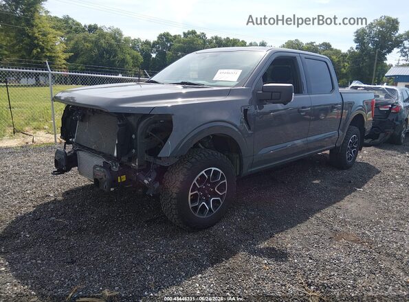 1FTFW1E81MFA07071 2021 FORD F150 Gray Vista tres cuartos delantera izquierda