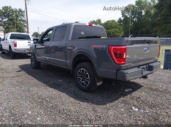 1FTFW1E81MFA07071 2021 FORD F150 Gray Trasero izquierdo