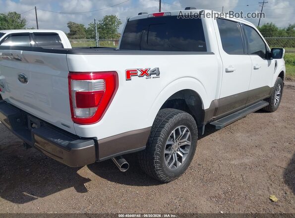 1FTFW1E81NFB07740 2022 FORD F150 White Tył prawy
