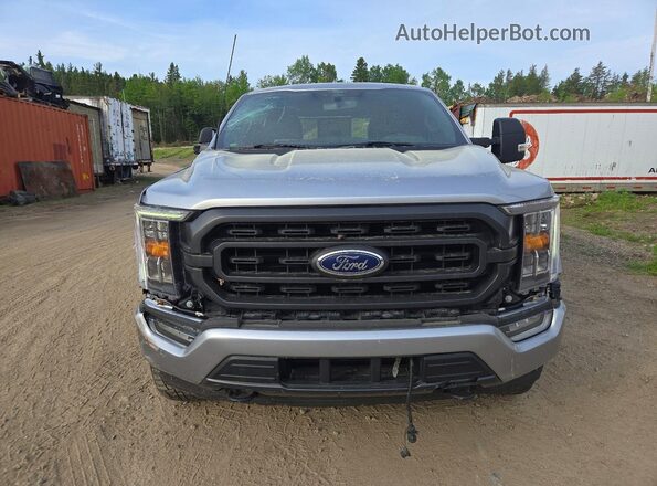 1FTFW1E81NFB89758 2022 FORD F150 Gray Вид спереду