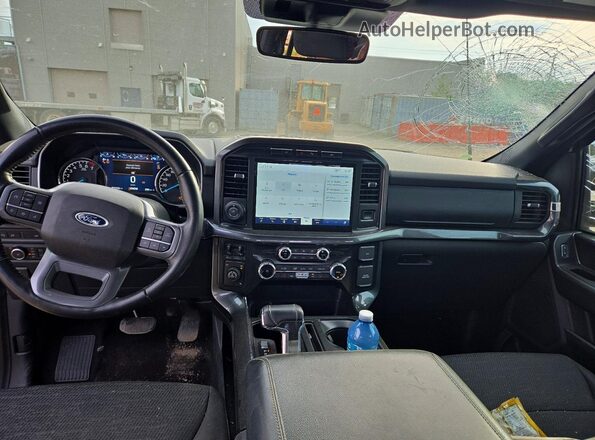1FTFW1E81NFB89758 2022 FORD F150 Gray Вид панелі приладів