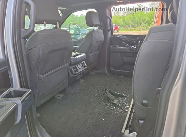 1FTFW1E81NFB89758 2022 FORD F150 Gray Вид задніх сидінь