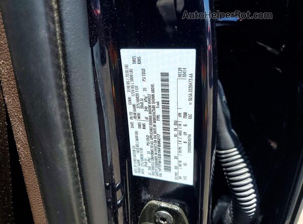 1FTFW1E81NFB98217 2022 FORD F150 Blue Vista del compartimento del motor