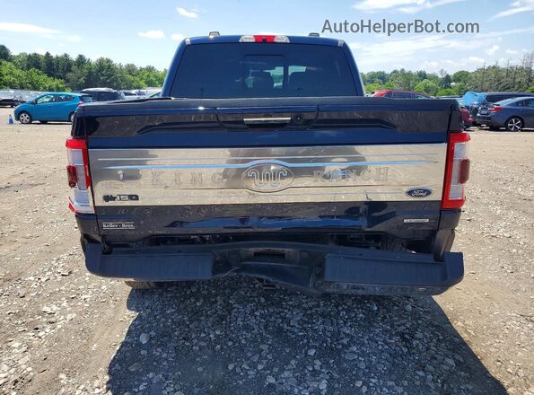 1FTFW1E81NFB98217 2022 FORD F150 Blue Vista trasera