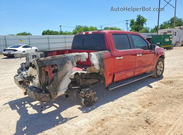 1FTFW1E81NFC30485 2022 FORD F150 Red Հետևի աջ