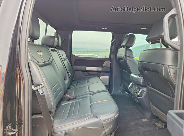 1FTFW1E81PFD18777 2023 FORD F150 Black Rear seats view