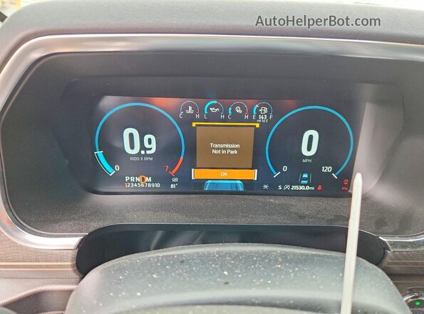1FTFW1E81PFD18777 2023 FORD F150 Black Instrument cluster view
