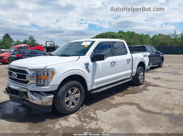 1FTFW1E82MFB24271 2021 FORD F150 White Vista tres cuartos delantera izquierda