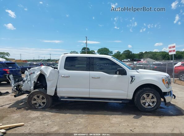 1FTFW1E82MFB24271 2021 FORD F150 White Vista interior de 360 grados