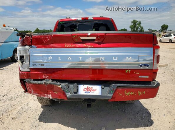 1FTFW1E82NFB05480 2022 FORD F150 Maroon უკანა ხედი