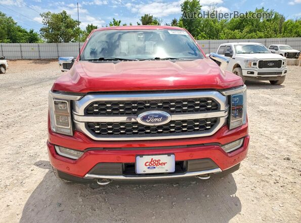 1FTFW1E82NFB05480 2022 FORD F150 Maroon წინა ხედი