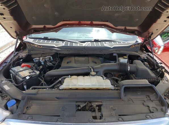 1FTFW1E82NFB05480 2022 FORD F150 Maroon უკანა სალონის ხედი