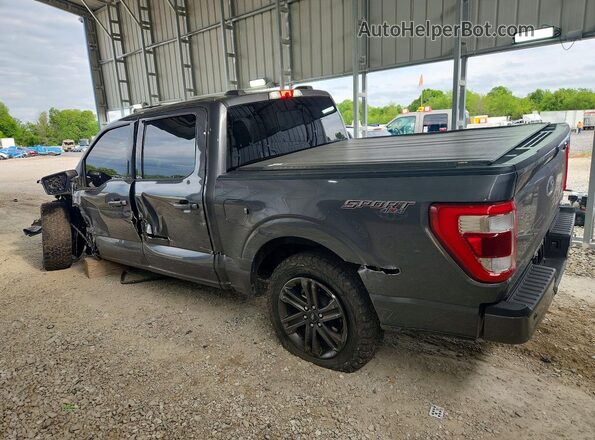 1FTFW1E82NFB59460 2022 FORD F150 Charcoal Հետևի ձախ