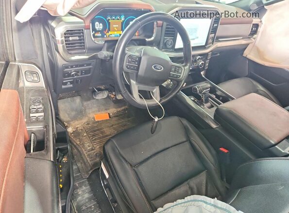 1FTFW1E82NFB59460 2022 FORD F150 Charcoal Առջևի վահանակի տեսք