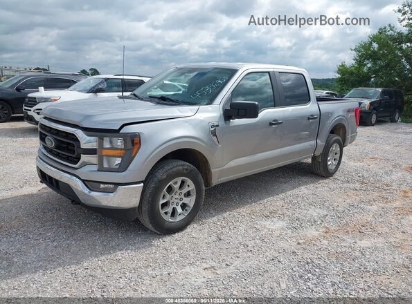 1FTFW1E82PFC49758 2023 FORD F150 Серебряный Передняя левая четверть