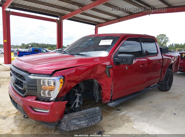 1FTFW1E83MFA46311 2021 FORD F150 Красный Вид спереди