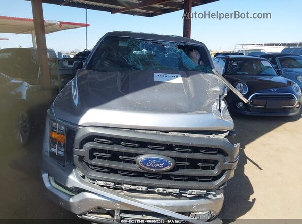1FTFW1E84MFC80828 2021 FORD F150 Gray წინა ხედი