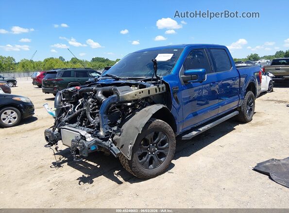 1FTFW1E84NFB63199 2022 FORD F150 Blue Front left