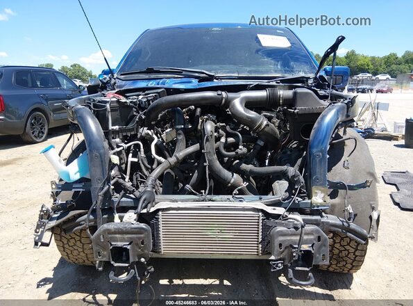 1FTFW1E84NFB63199 2022 FORD F150 Blue Front view