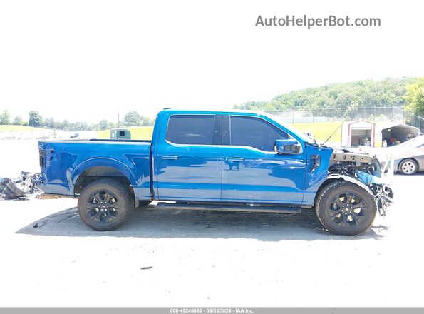 1FTFW1E84NFB63199 2022 FORD F150 Blue 360 interior view