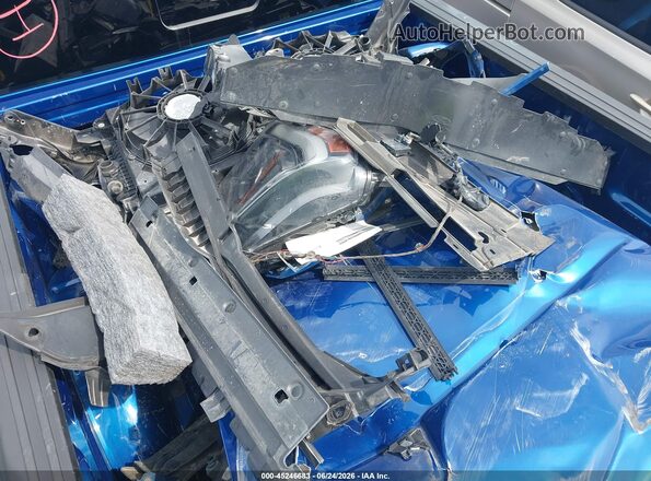 1FTFW1E84NFB63199 2022 FORD F150 Blue Instrument cluster view