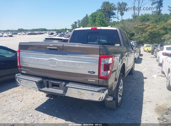 1FTFW1E84PFC46716 2023 FORD F150 Brown უკანა მარჯვენა