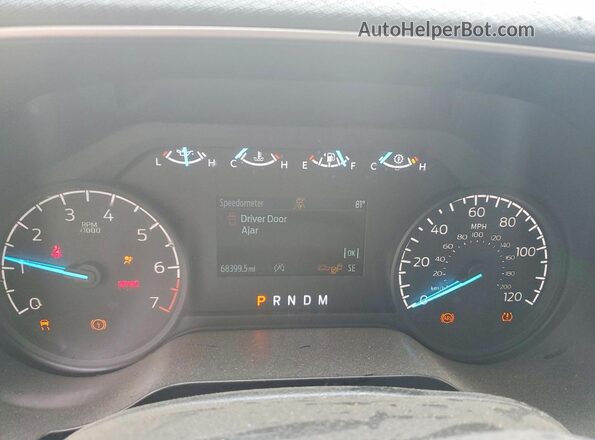 1FTFW1E85MFA17568 2021 FORD F150 Black Widok zestawu wskaźników