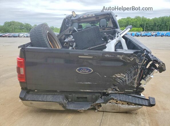 1FTFW1E85MFA17568 2021 FORD F150 Black Widok z tyłu