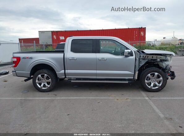 1FTFW1E85MFC05801 2021 FORD F150 Silver Widok wnętrza 360 stopni