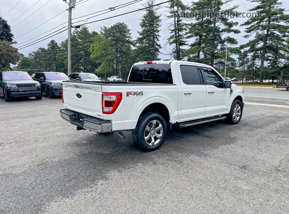 1FTFW1E85MFC40550 2021 FORD F150 Белый Передняя правая четверть