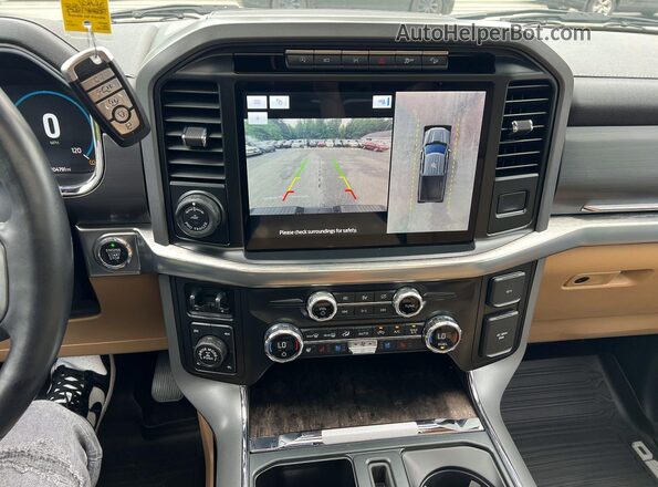 1FTFW1E85MFC40550 2021 FORD F150 Белый Вид задних сидений
