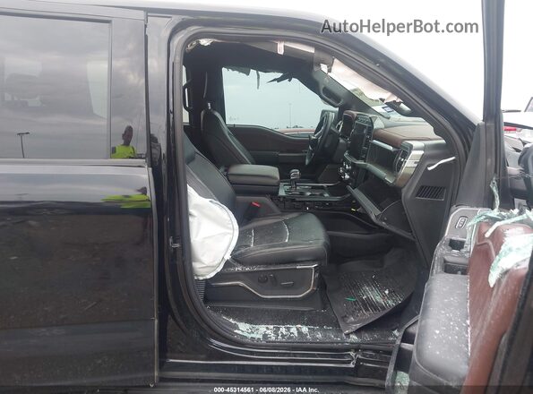 1FTFW1E86PFD34330 2023 FORD F150 Black Вид салону спереду