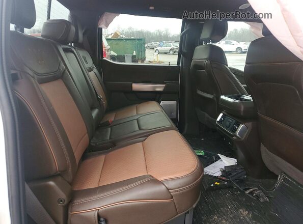 1FTFW1E88PFC45651 2023 FORD F150 White Rear seats view