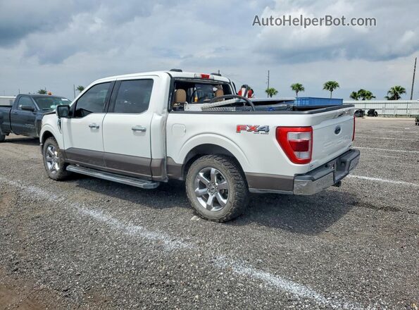 1FTFW1E89MFC00956 2021 FORD F150 White Tył lewy