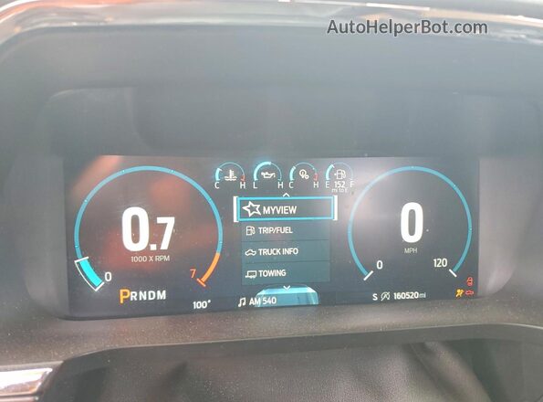 1FTFW1E89MFC00956 2021 FORD F150 White Widok zestawu wskaźników