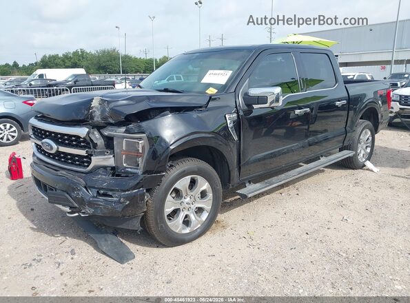 1FTFW1E89MFC94207 2021 FORD F150 Черный Передняя левая четверть