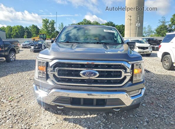 1FTFW1E89MKD72847 2021 FORD F150 Gray Widok z przodu