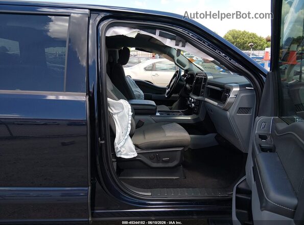 1FTFW1E89PKF91330 2023 FORD F150 Black Widok wnętrza z przodu