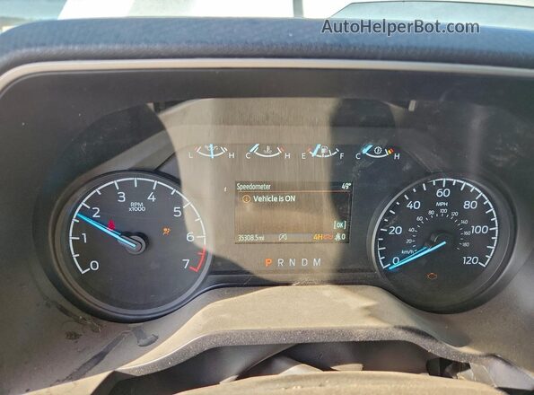 1FTFW1E89PKG14072 2023 FORD F150 White Instrument cluster view
