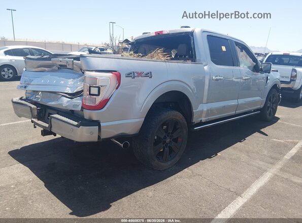 1FTFW1E8XMFA81685 2021 FORD F150 Silver Trasero derecho